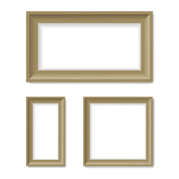 Picture Frames on the wall — Stock Vector