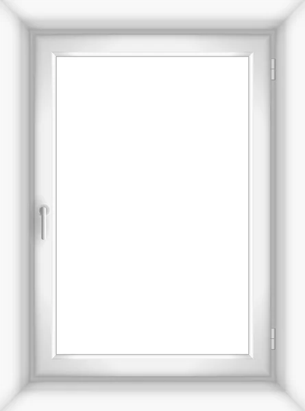 Λευκό πλαστικό παράθυρο — Διανυσματικό Αρχείο