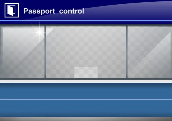 Пункты паспортного контроля — стоковый вектор