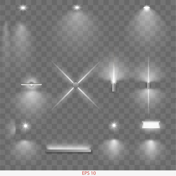 Набор различных ламп
