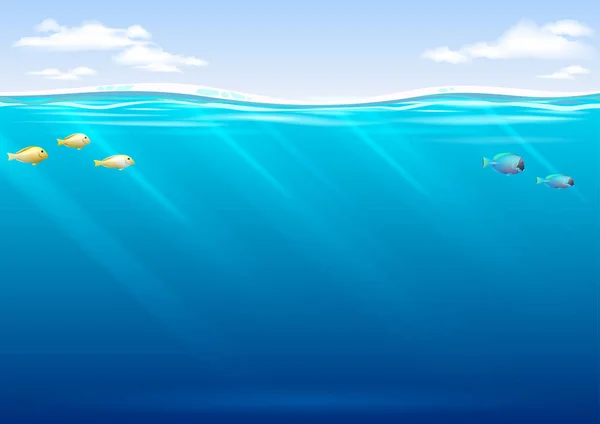 Fond sous-marin dans les graphiques vectoriels — Image vectorielle