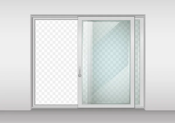 Puerta corredera contemporánea — Vector de stock