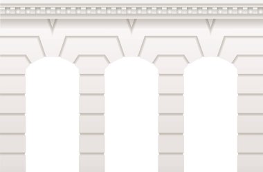Antik beyaz arcade