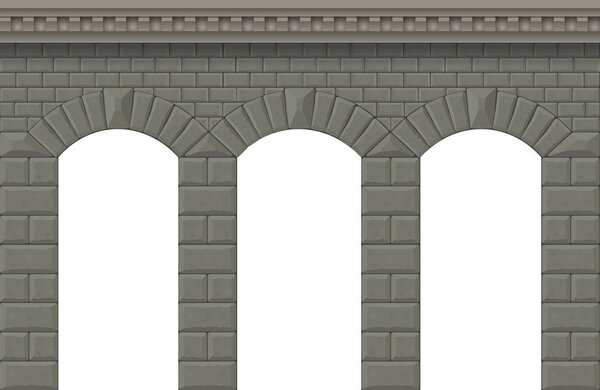 Стена с арками
