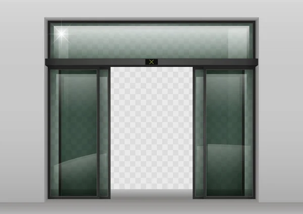 Sürgülü cam otomatik kapılar — Stok Vektör