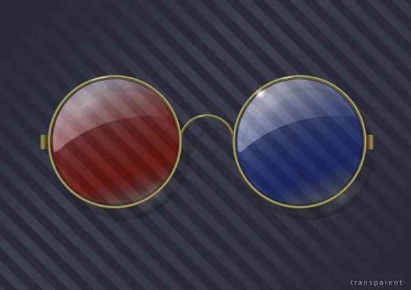 Винтажные 3D очки — стоковый вектор