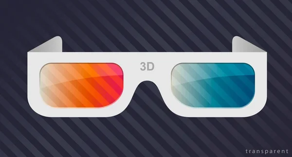 Okulary 3D z tektury — Wektor stockowy