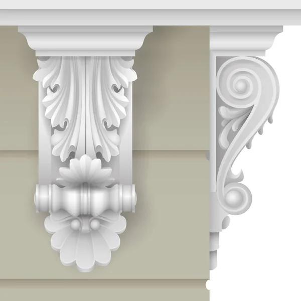 Klassische Fassadenkonsole — Stockvektor