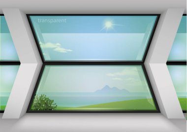 Otelin modern panoramik pencere