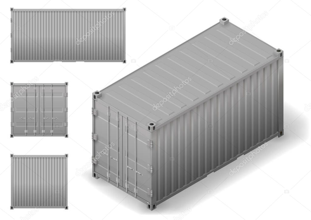 Isometric cargo container