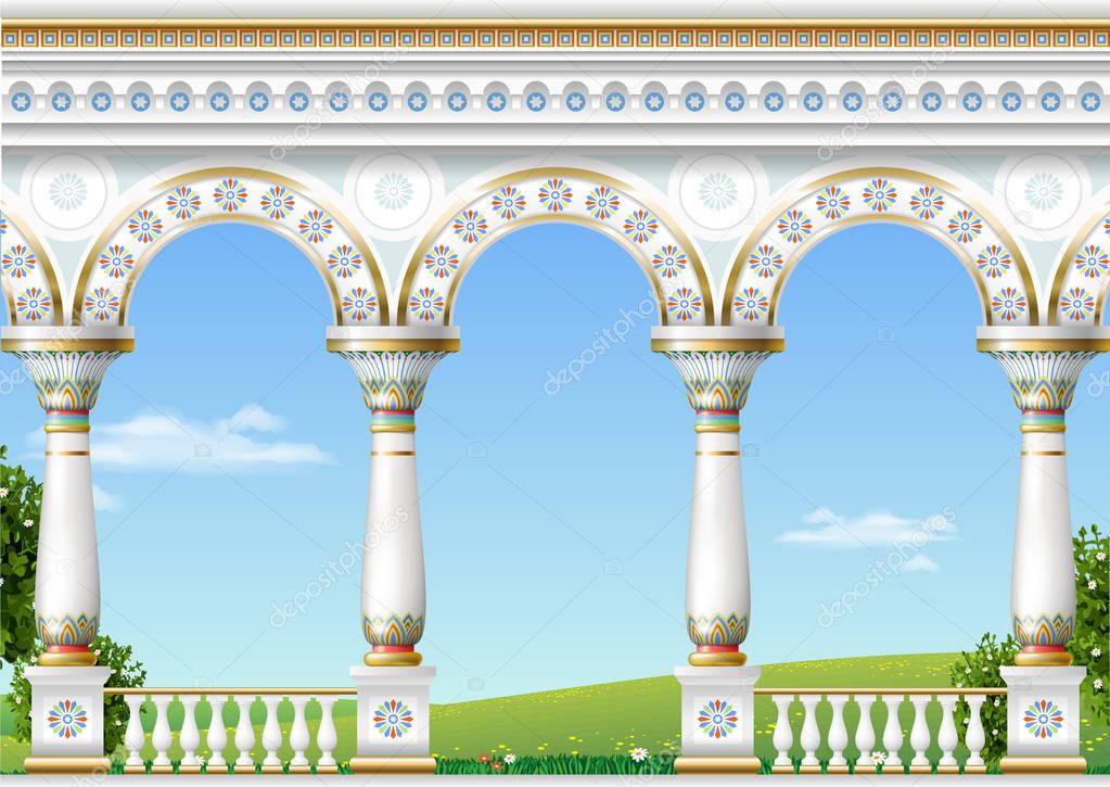 Classical arch of the eastern palace