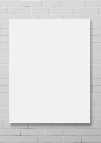 Vertical white empty frame — Stock Vector