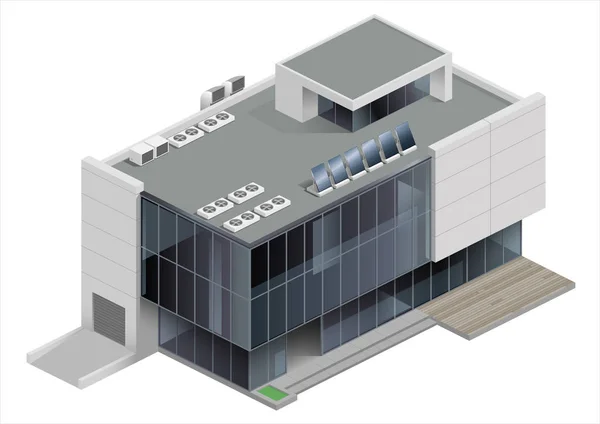 Isometrisches Gebäude Einkaufszentrum — Stockvektor