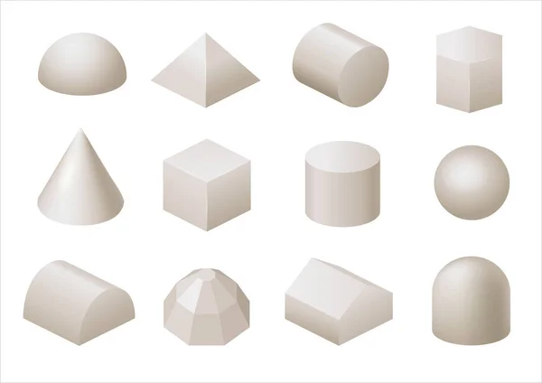Набір геометричних фігур — стоковий вектор