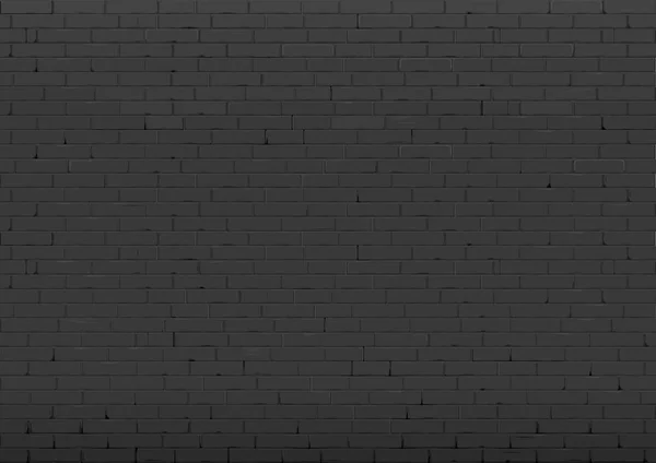 Background with black brick wall — Stock Vector