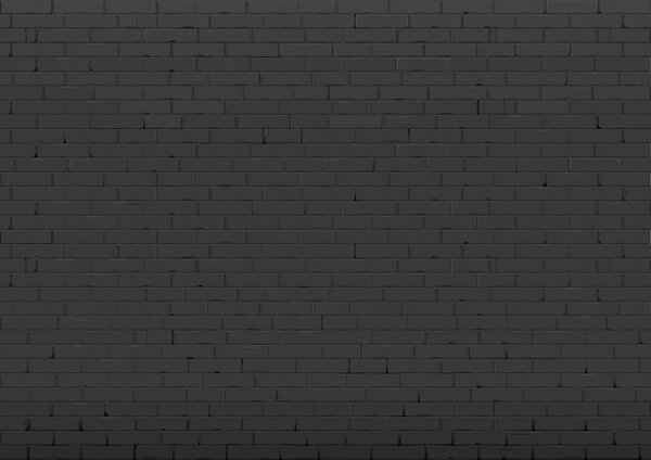 Background with black brick wall