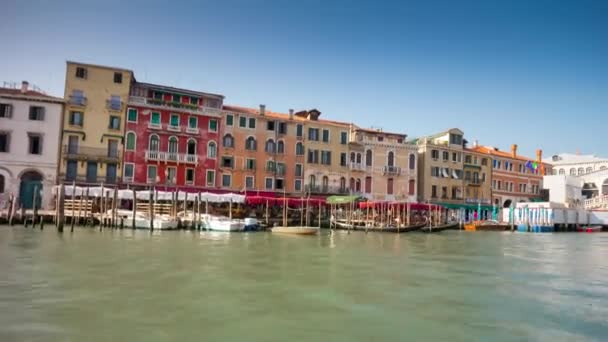 Canal Grande in Venedig Italien — Stockvideo