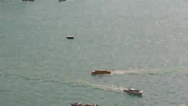 Jour venice san marco campanile circulation d'eau panorama aérien 4k laps de temps italie — Video