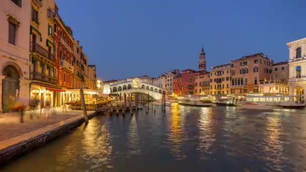 Gran Canal de Venecia Italia — Vídeos de Stock