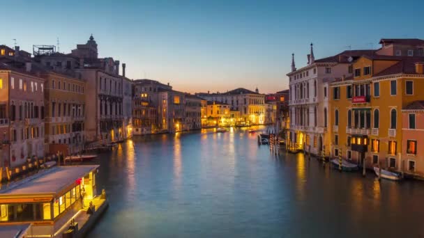 İtalya Venedik 'te Büyük Kanal — Stok video