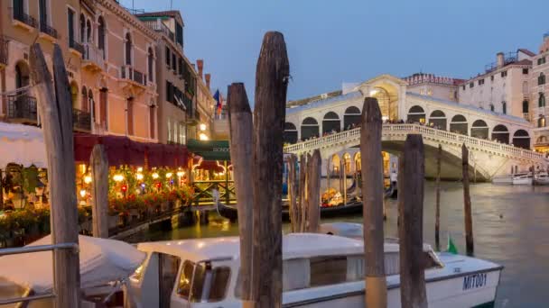 Canal Grande in Venedig Italien — Stockvideo