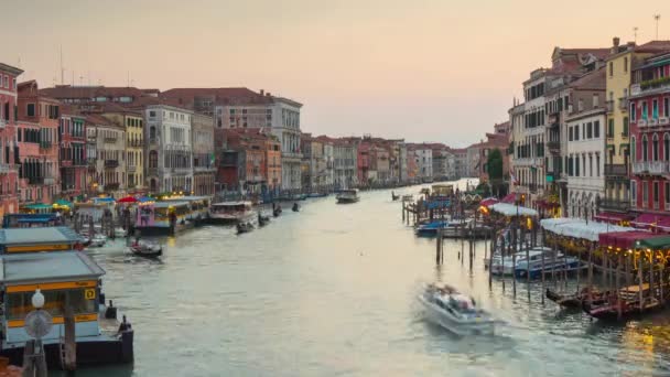 Grand Canal in Venetië Italië — Stockvideo
