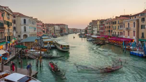 Grand Canal Velencében Olaszország — Stock videók