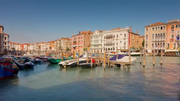 Canal Grande i Venedig Italien — Stockvideo