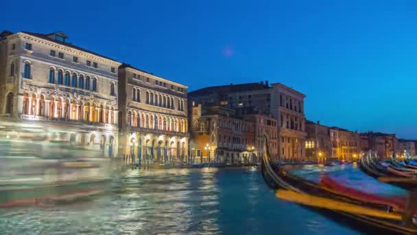 Gran Canal de Venecia Italia — Vídeo de stock