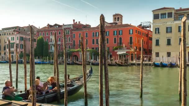 Canal Grande i Venedig Italien — Stockvideo