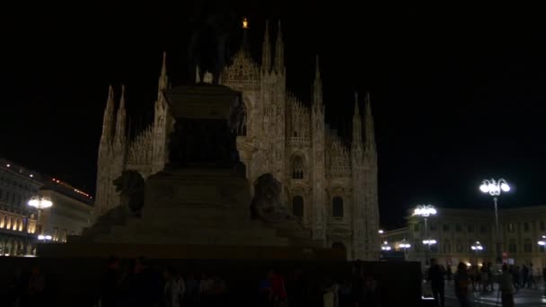 A Piazza del Duomo tető turisták — Stock videók