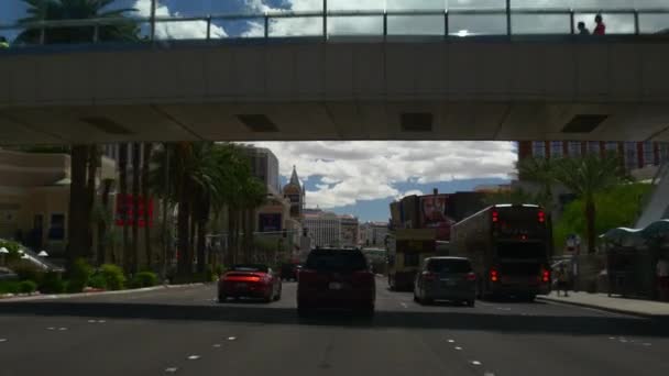 Уличная жизнь Лас Вегаса . — стоковое видео