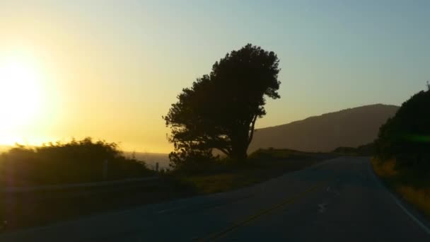 Conducir en la carretera californiana — Vídeos de Stock