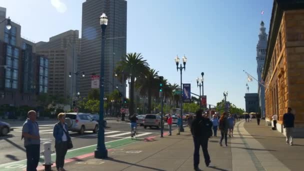 Affollate strade di San Francisco — Video Stock