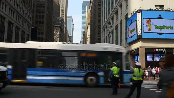 Leven op straat van new york — Stockvideo