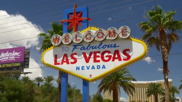 Добро пожаловать в Лас-Вегас — стоковое видео
