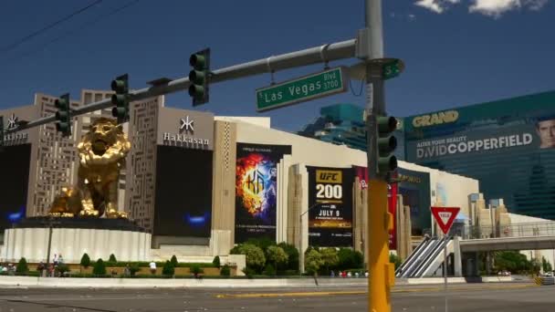 Las Vegas straat leven. — Stockvideo