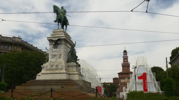 Monumento a Víctor Manuel II — Vídeo de stock