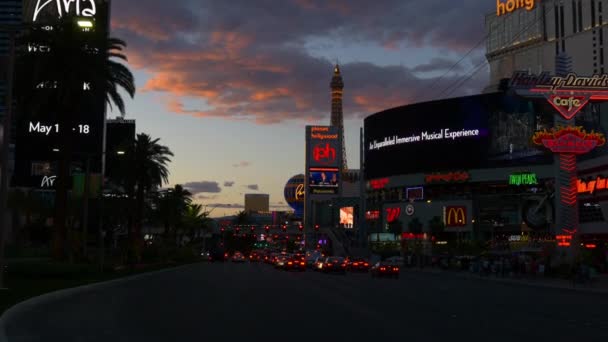 Las Vegas night life. — Stock Video