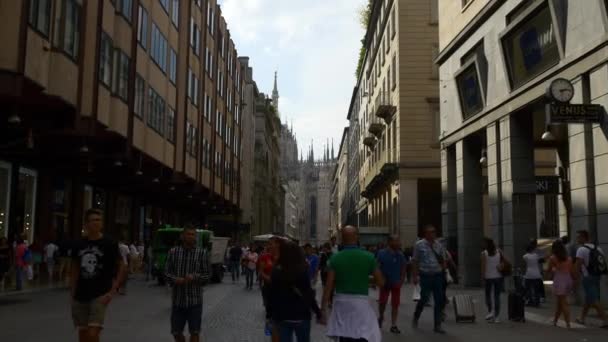 Corso vittorio panorama lotado — Vídeo de Stock