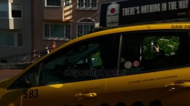 Araba trafik Lombard Street