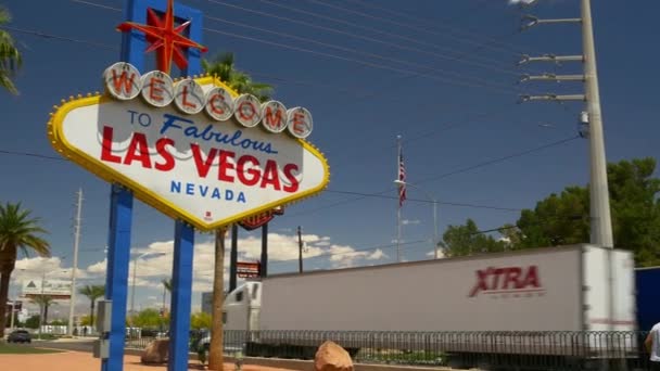 Welkom in Las Vegas. — Stockvideo