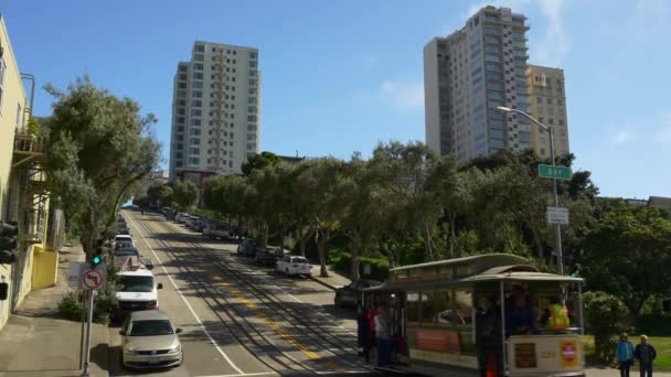 Gedrängte Straßen in San Francisco — Stockvideo