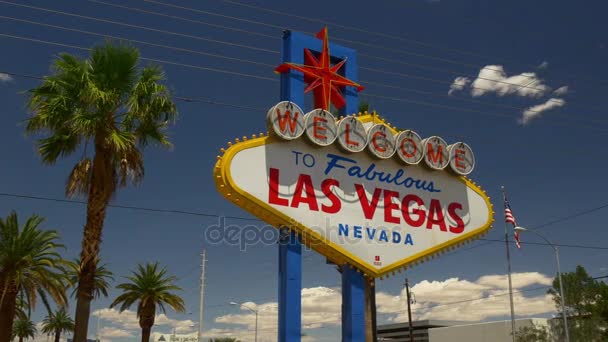 Welcome to Las Vegas sign — Stock Video