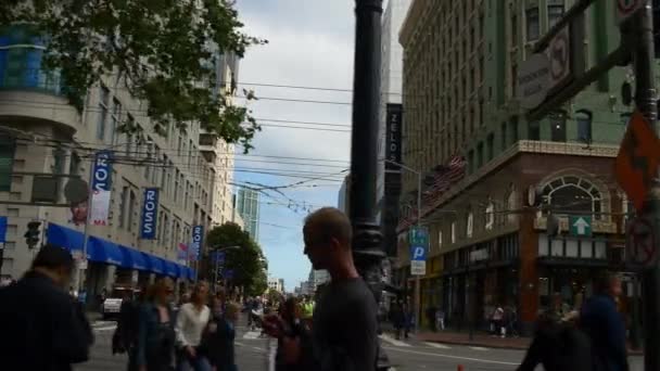 Людних вулицях Сан-Франциско — стокове відео