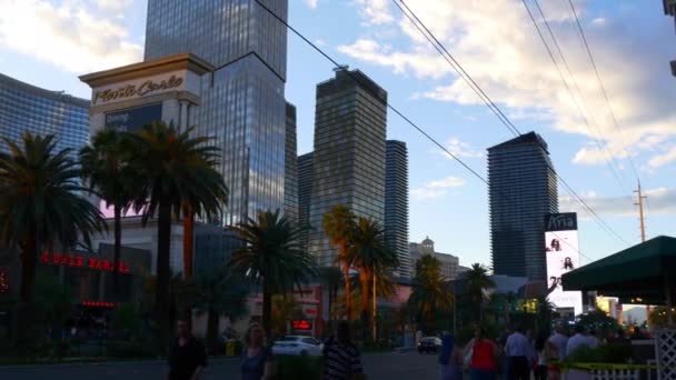 Вулиця Лас-Вегасі життя. — стокове відео