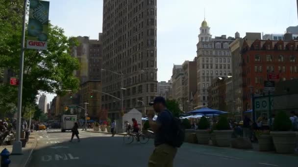 Bir new York sokak hayatı — Stok video
