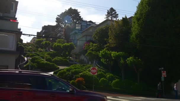 Gedrängte Straßen in San Francisco — Stockvideo