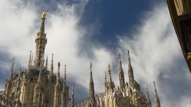 Διάσημο καθεδρικό ναό Duomo — Αρχείο Βίντεο