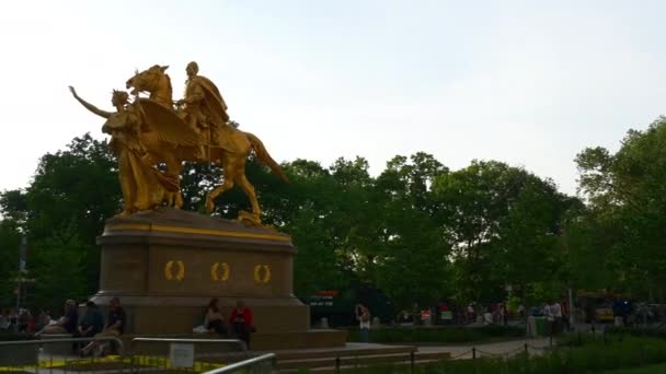 William Tecumseh Sherman Monument — Stock video